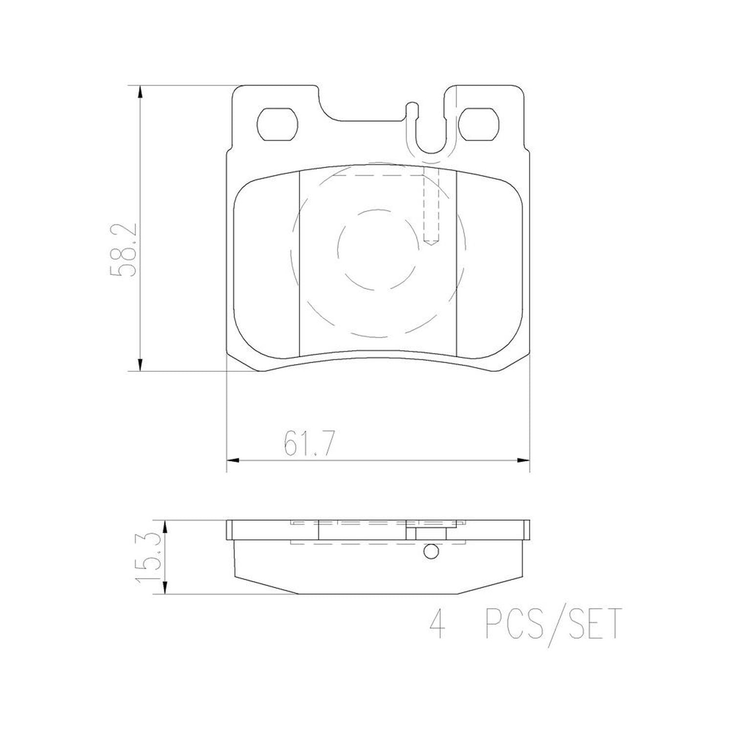 Brembo Ceramic Disc Brake Pad Set P50009N