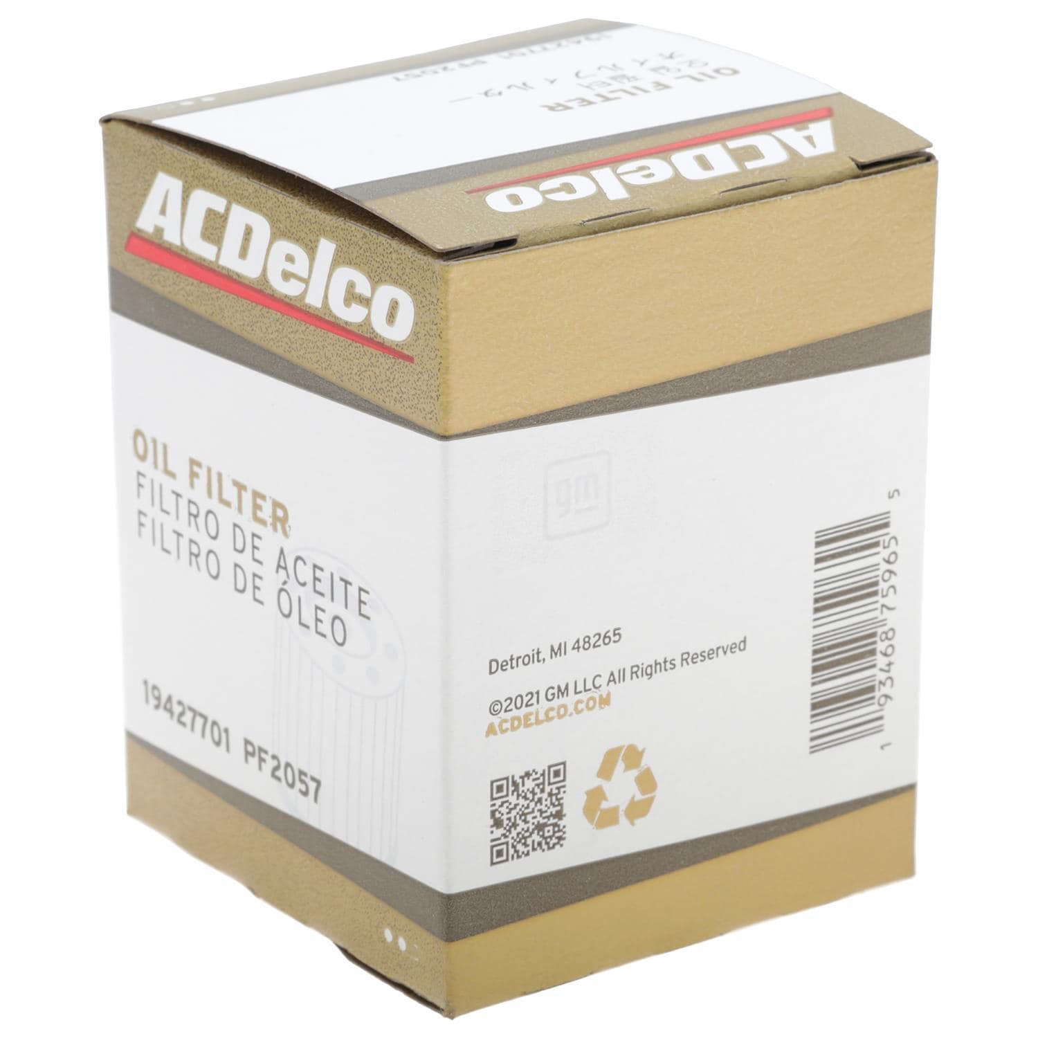Gold Canister Engine Oil Filter PF2057
