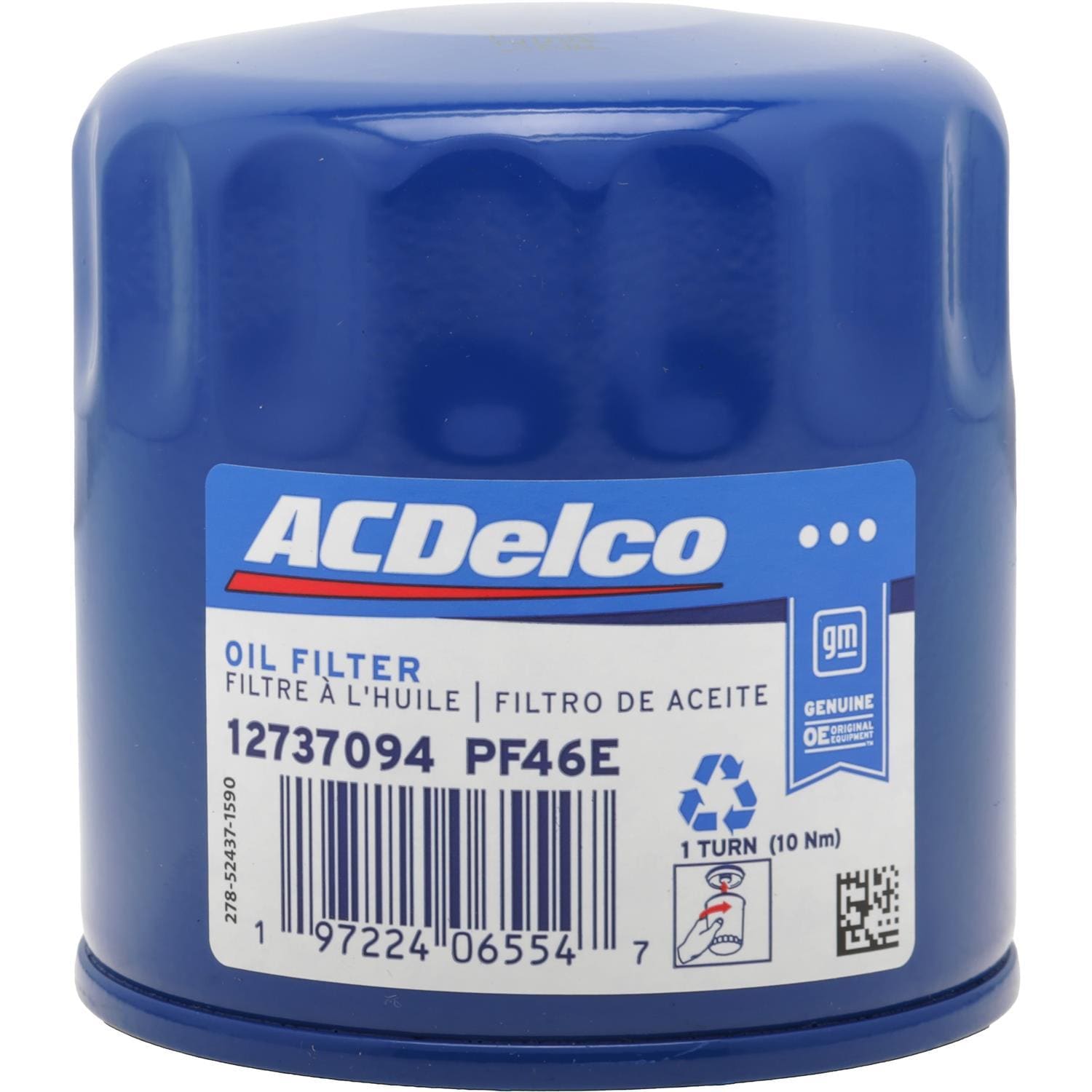 GM Original Equipment Spin On Engine Oil Filter PF46E