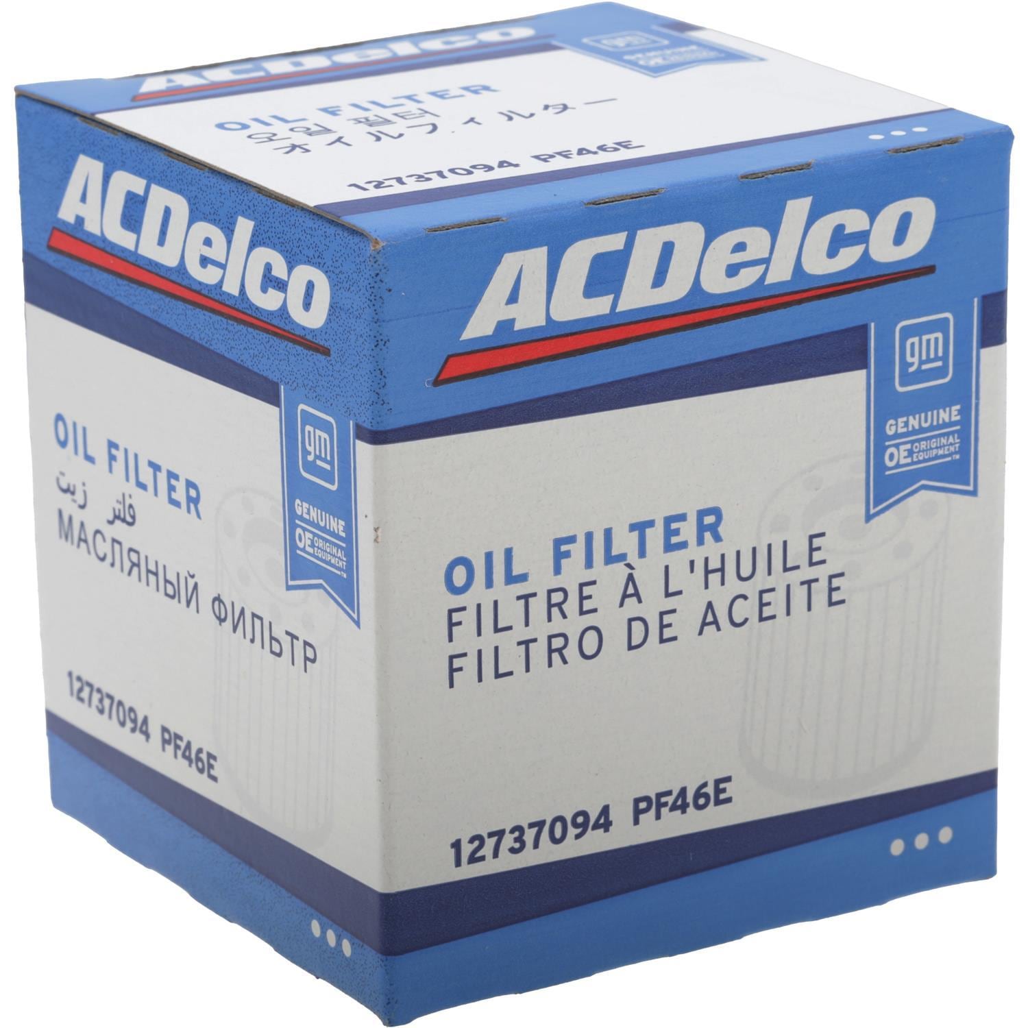 GM Original Equipment Spin On Engine Oil Filter PF46E
