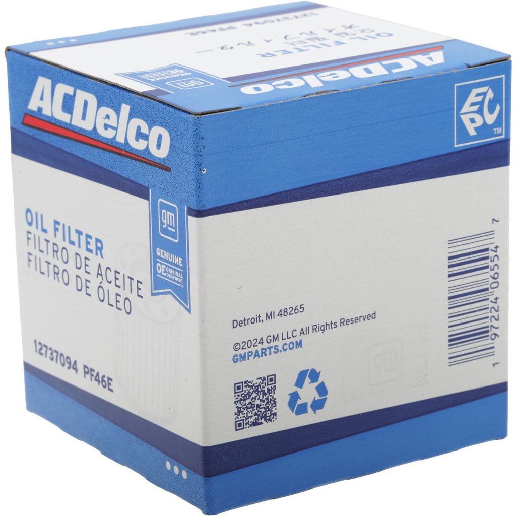 GM Original Equipment Spin On Engine Oil Filter PF46E