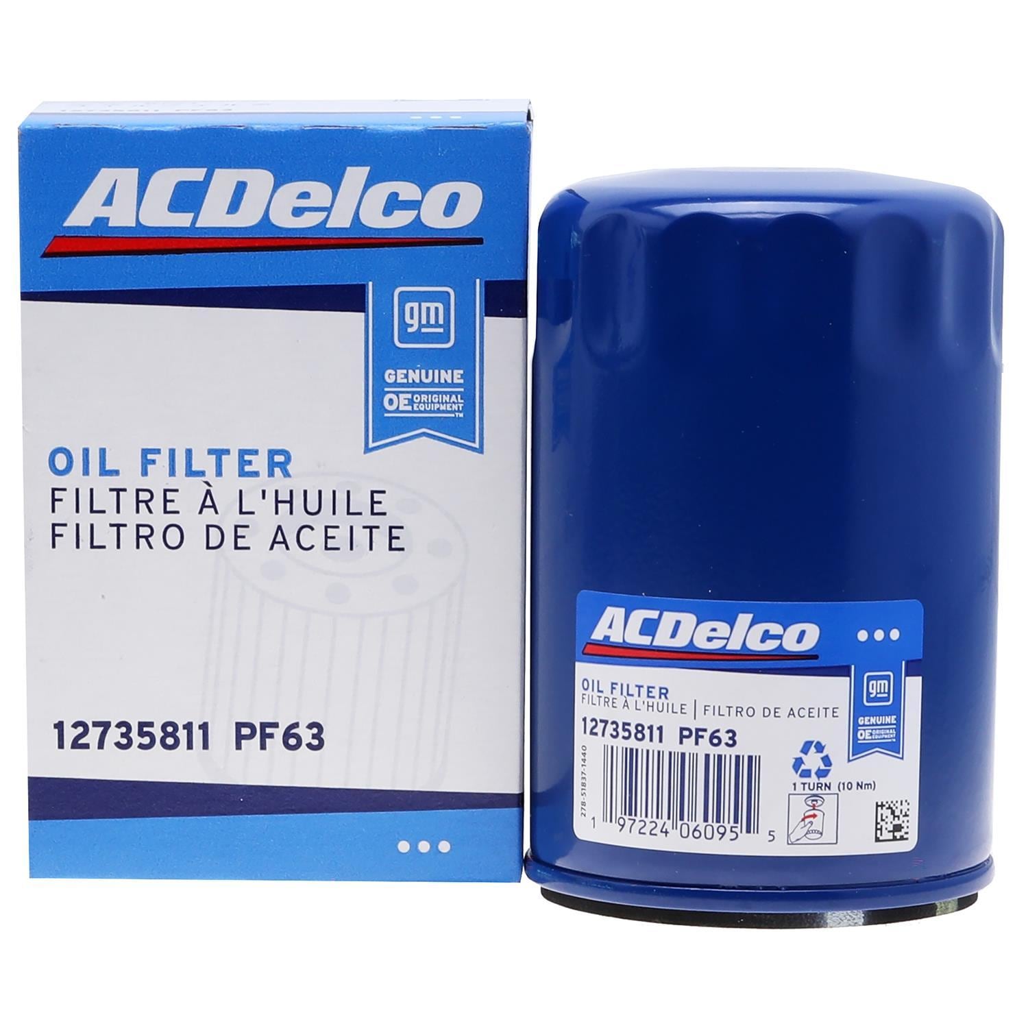 GM Original Equipment Replacement Oil Filter PF63