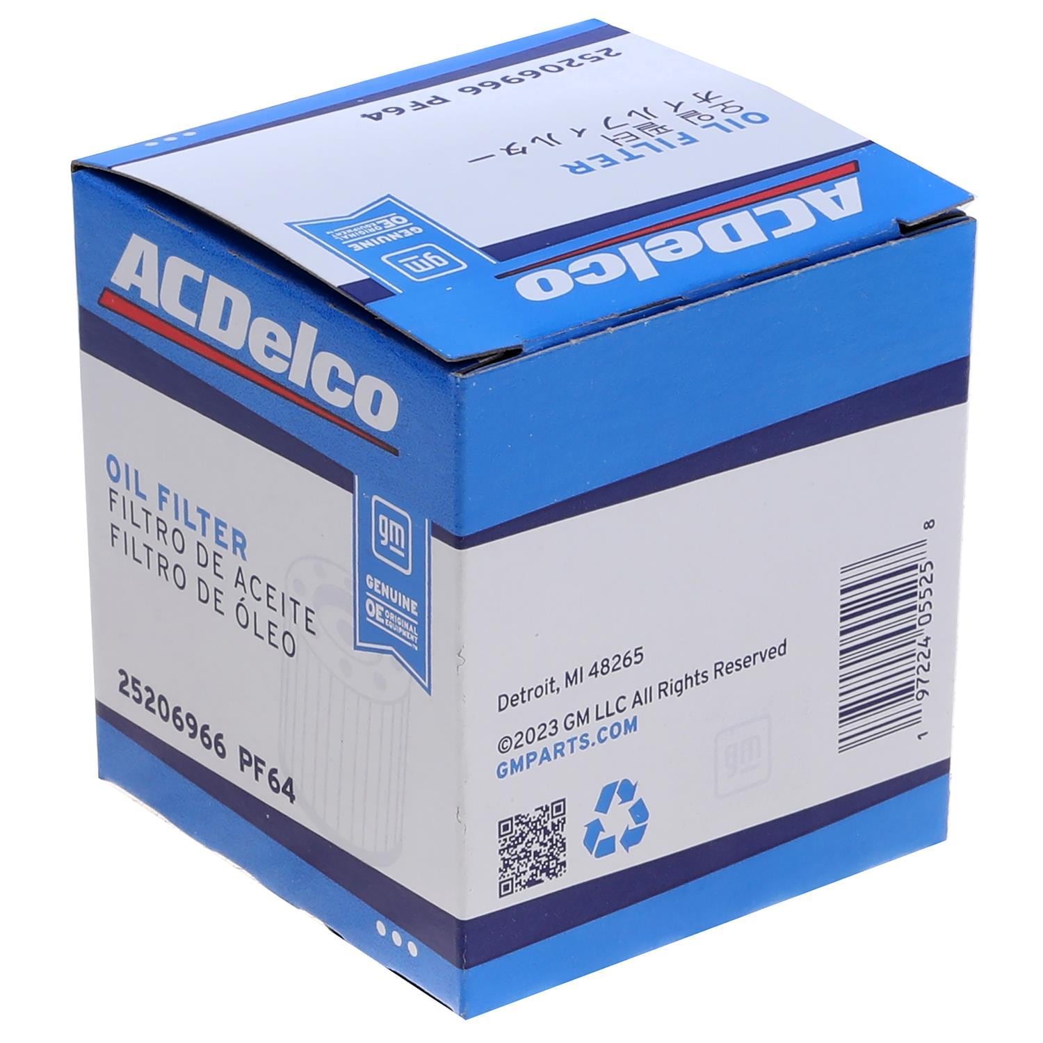 GM Original Equipment Engine Oil Filter PF64