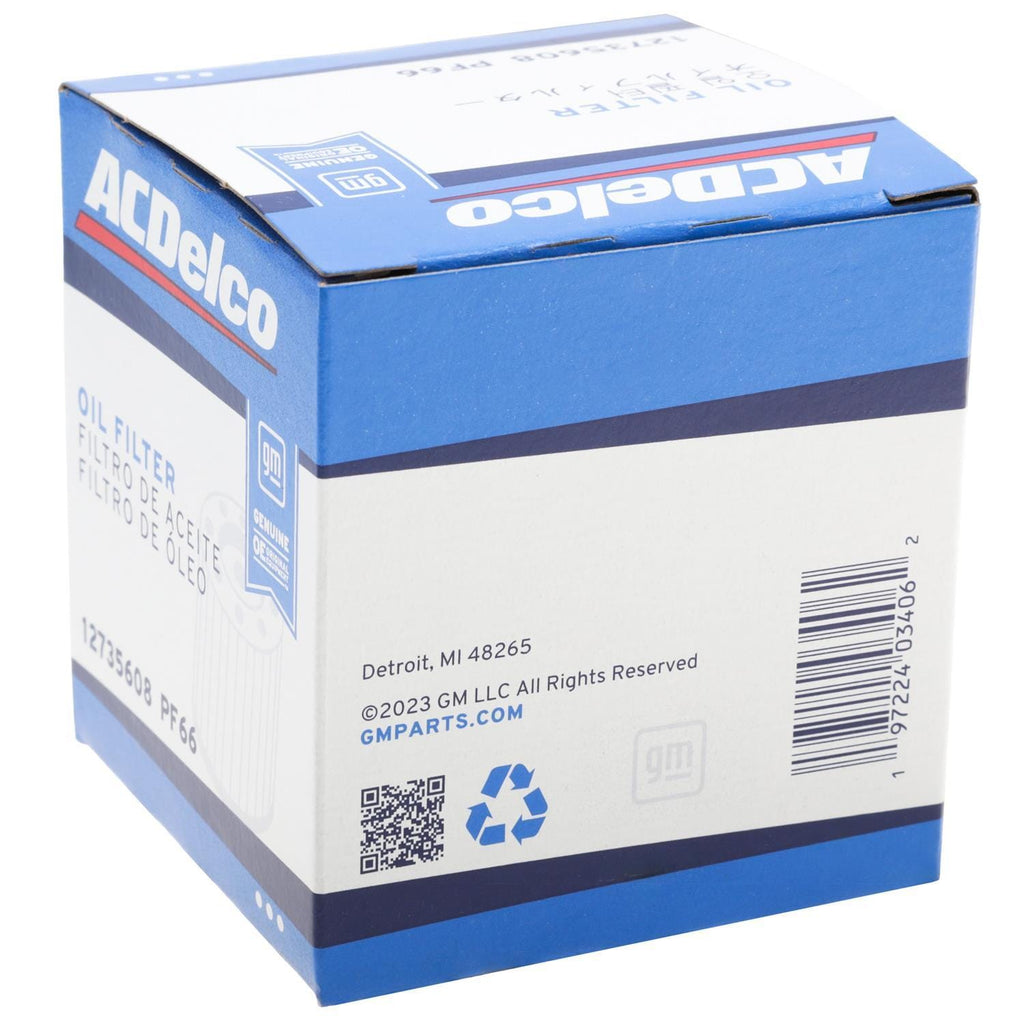 GM Original Equipment Spin-On Engine Oil Filter PF66