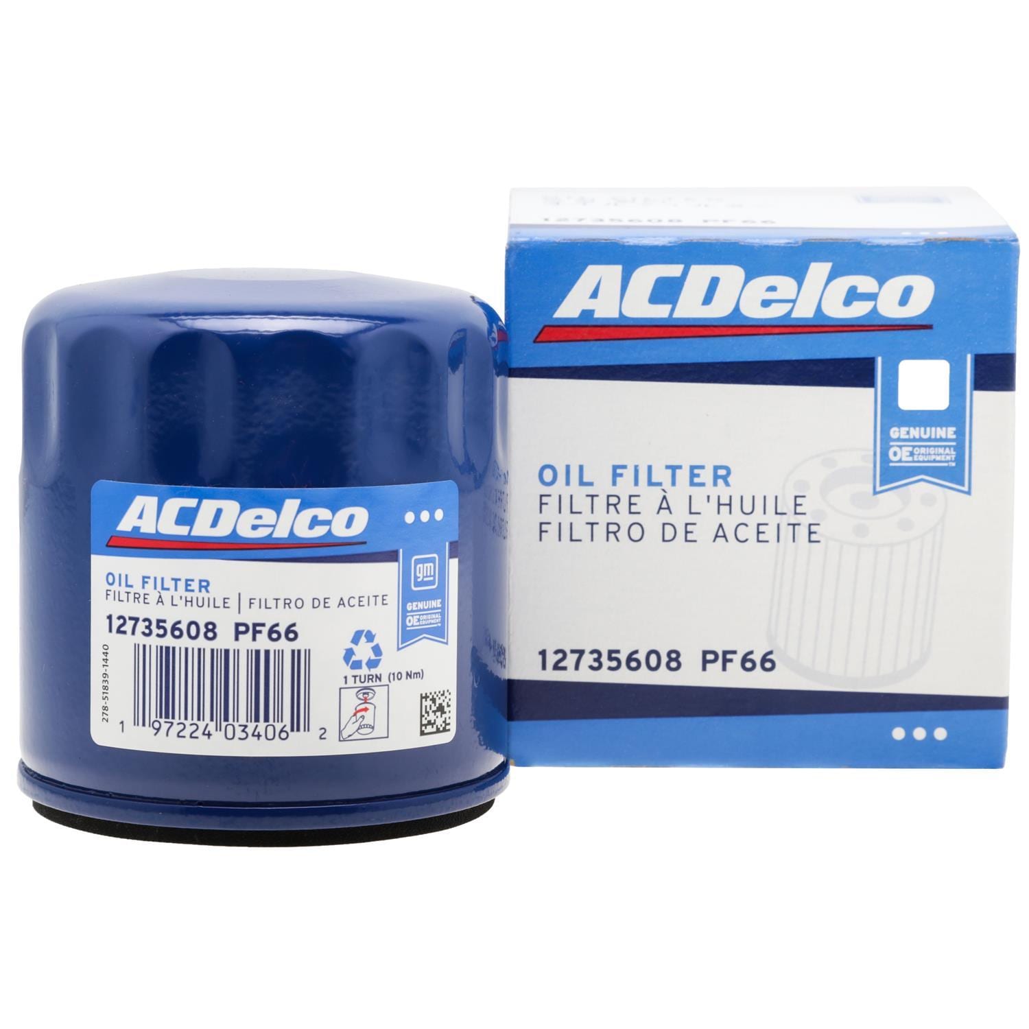 GM Original Equipment Spin-On Engine Oil Filter PF66