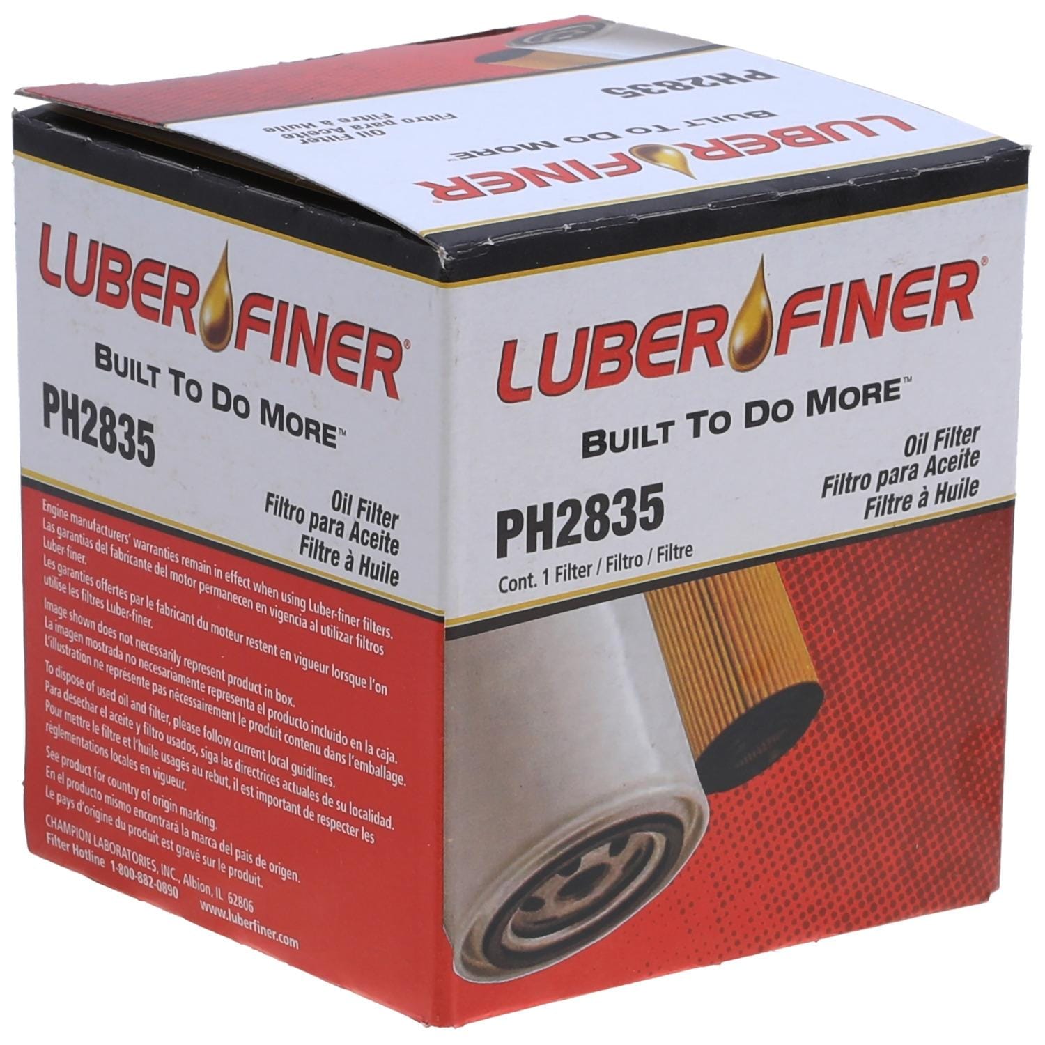 LUBER-FINER Engine Oil Filter PH2835