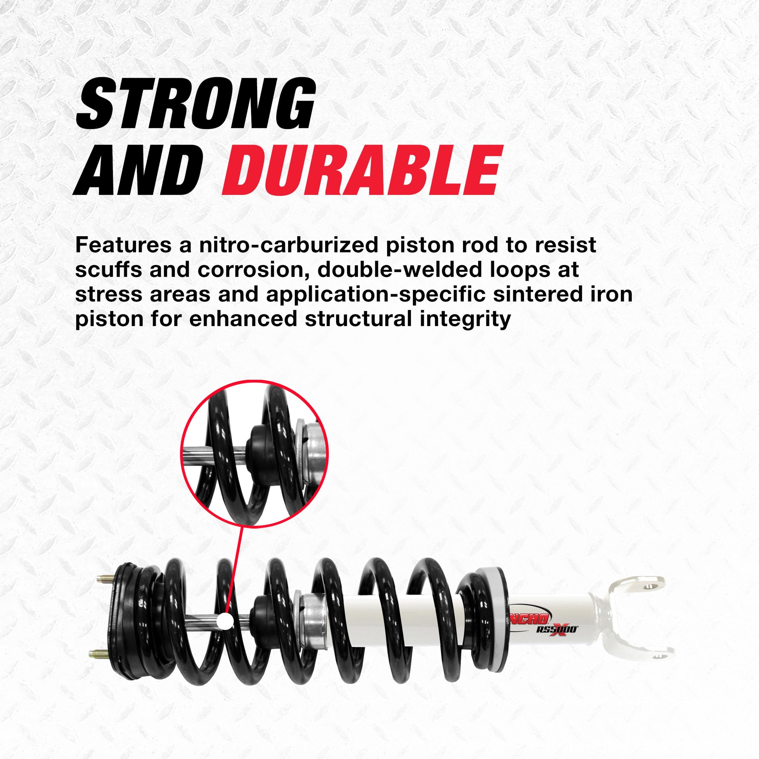 Rancho RS5000X Loaded Suspension Strut and Coil Spring Assembly RS551836L