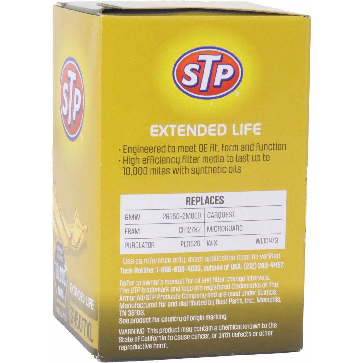 STP Extended Life Engine Oil Filter Element S45017XL