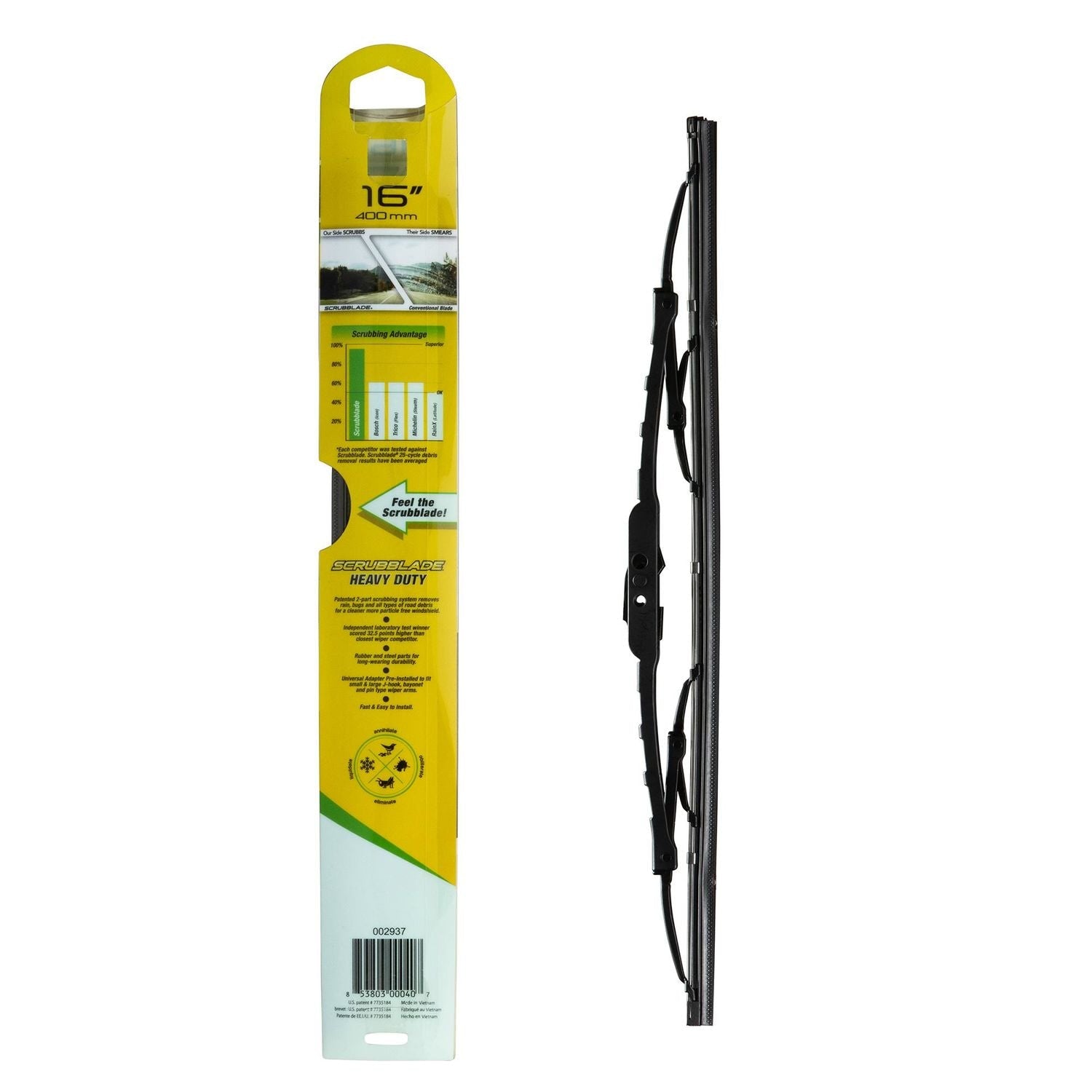 Scrubblade 16in Heavy Duty Wiper Blade SB1600