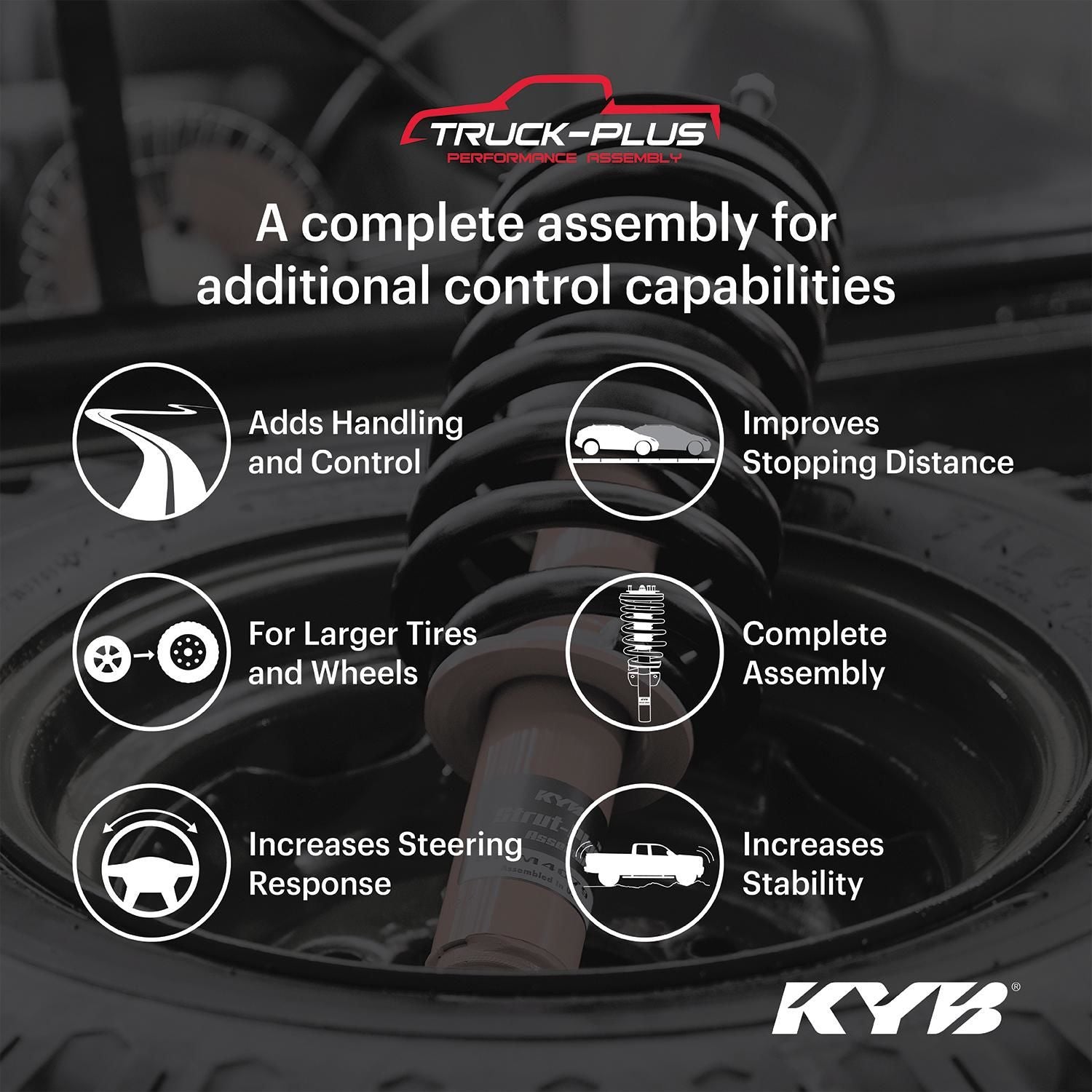KYB Truck-Plus Performance Assembly Strut Assembly SRM4473