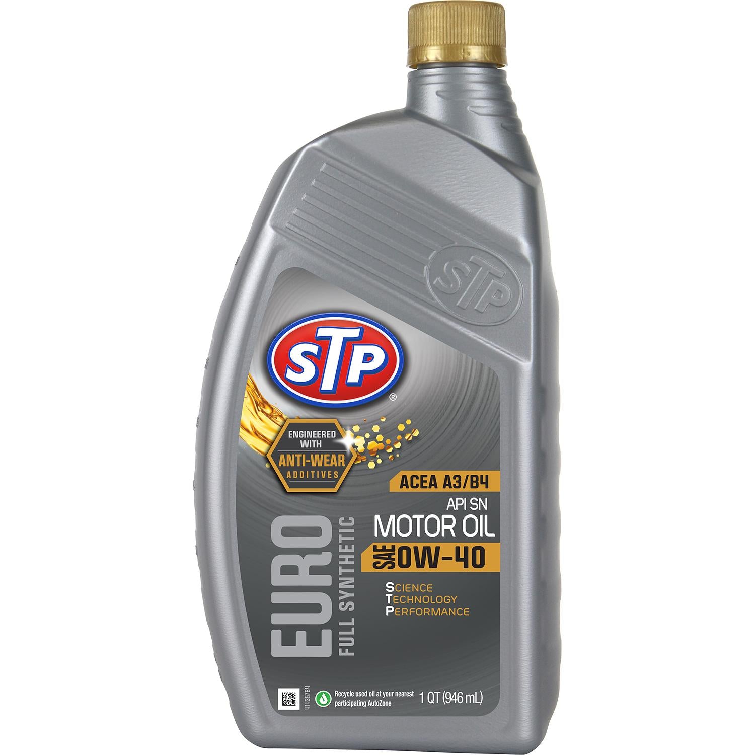 STP Full Synthetic Engine Oil 0W-40 1 Quart