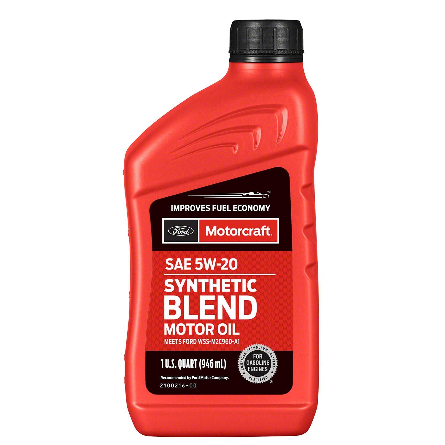 Motorcraft Synthetic Blend Engine Oil 5W-20 1 Quart