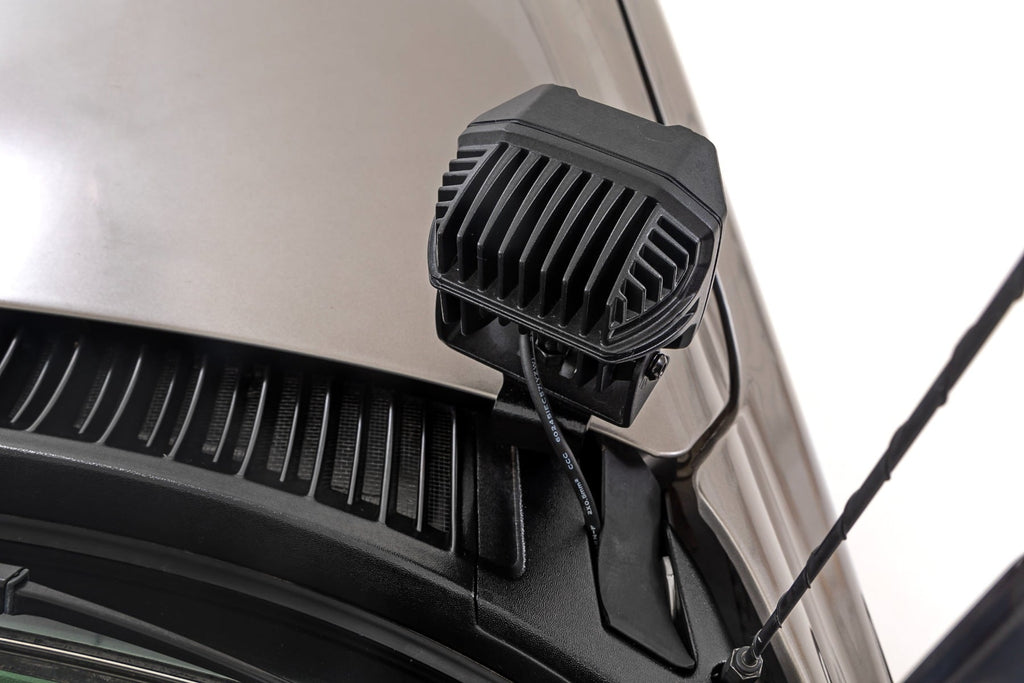 LED Light Kit | Ditch Mount | 2" Black Pair | Spot | Chevy Silverado 1500 (99-06)/Tahoe (00-06)