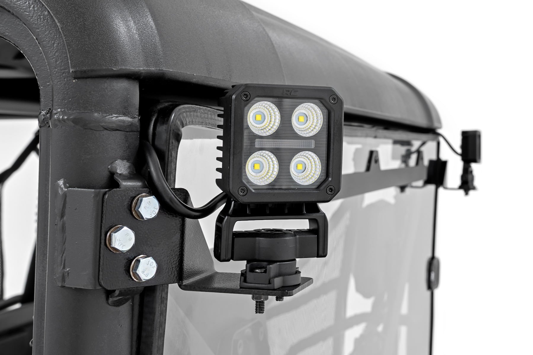 LED Light Kit | Rear Mount | 2" Black Pair | White DRL | CFMOTO UFORCE 1000