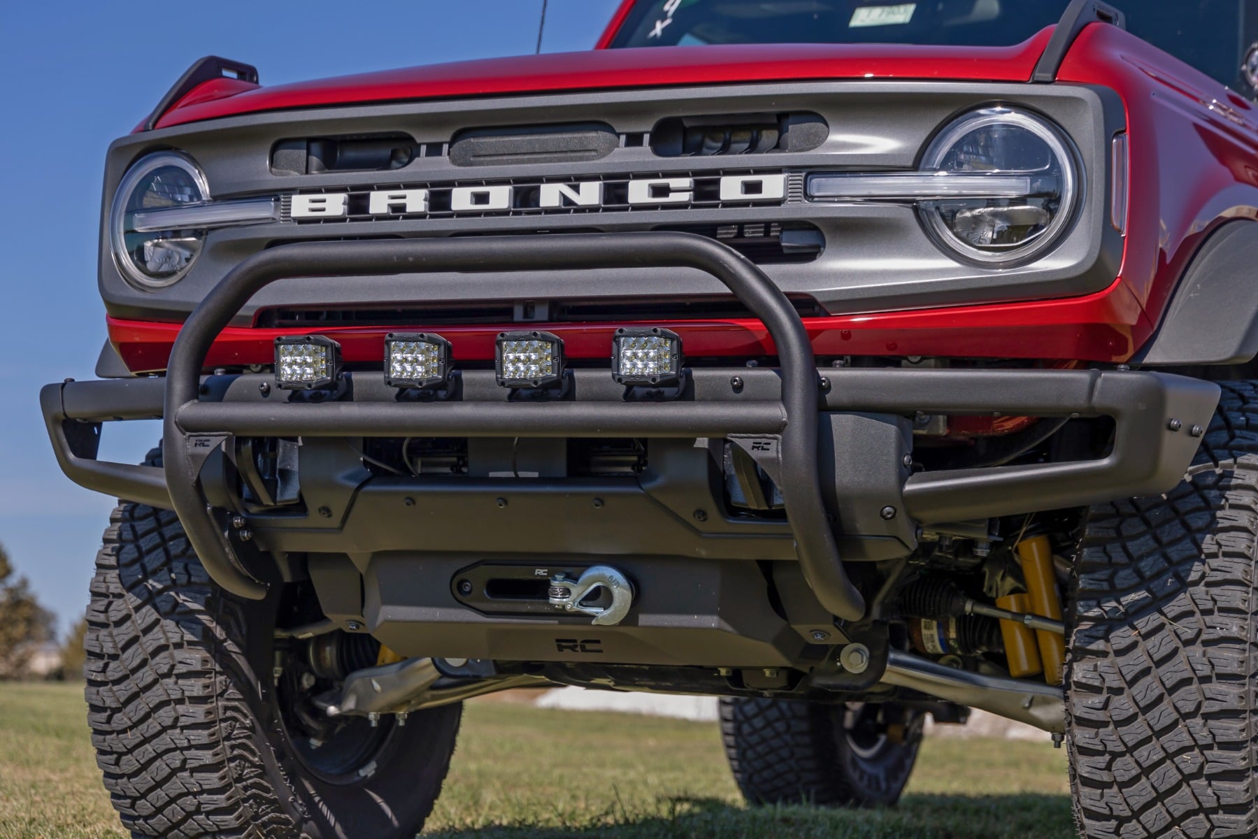 Nudge Bar | 20 Inch BLK DRL Single Row LED | OE Modular Steel | Ford Bronco (21-26)