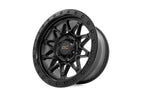 Rough Country 78 Series Wheel | Simulated Beadlock | Black | 17x8.5 | 5x4.5 | +0mm