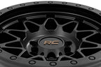 Rough Country 78 Series Wheel | Simulated Beadlock | Black | 18x9 | 5x5 | 0mm