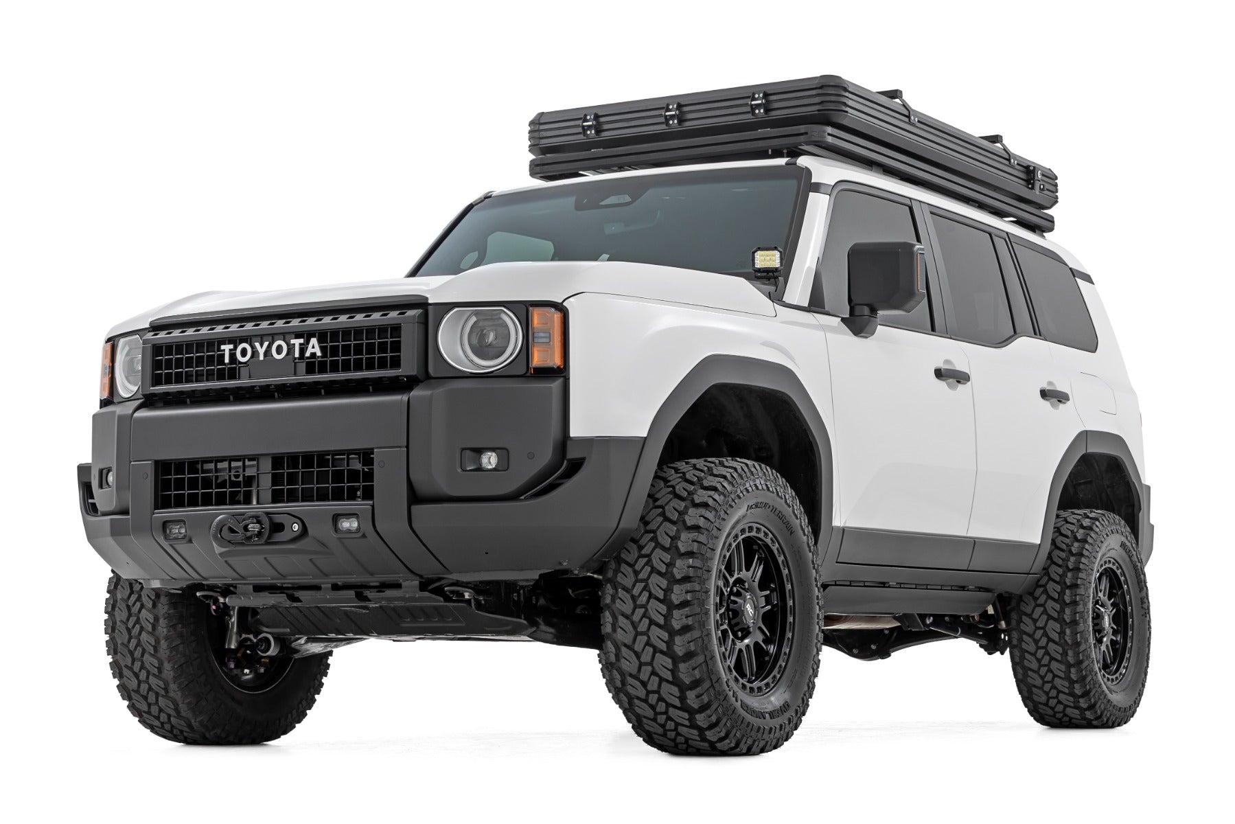 FXS Hidden Winch Mount | White SAE | Fog | Toyota Land Cruiser 4WD (24-26)