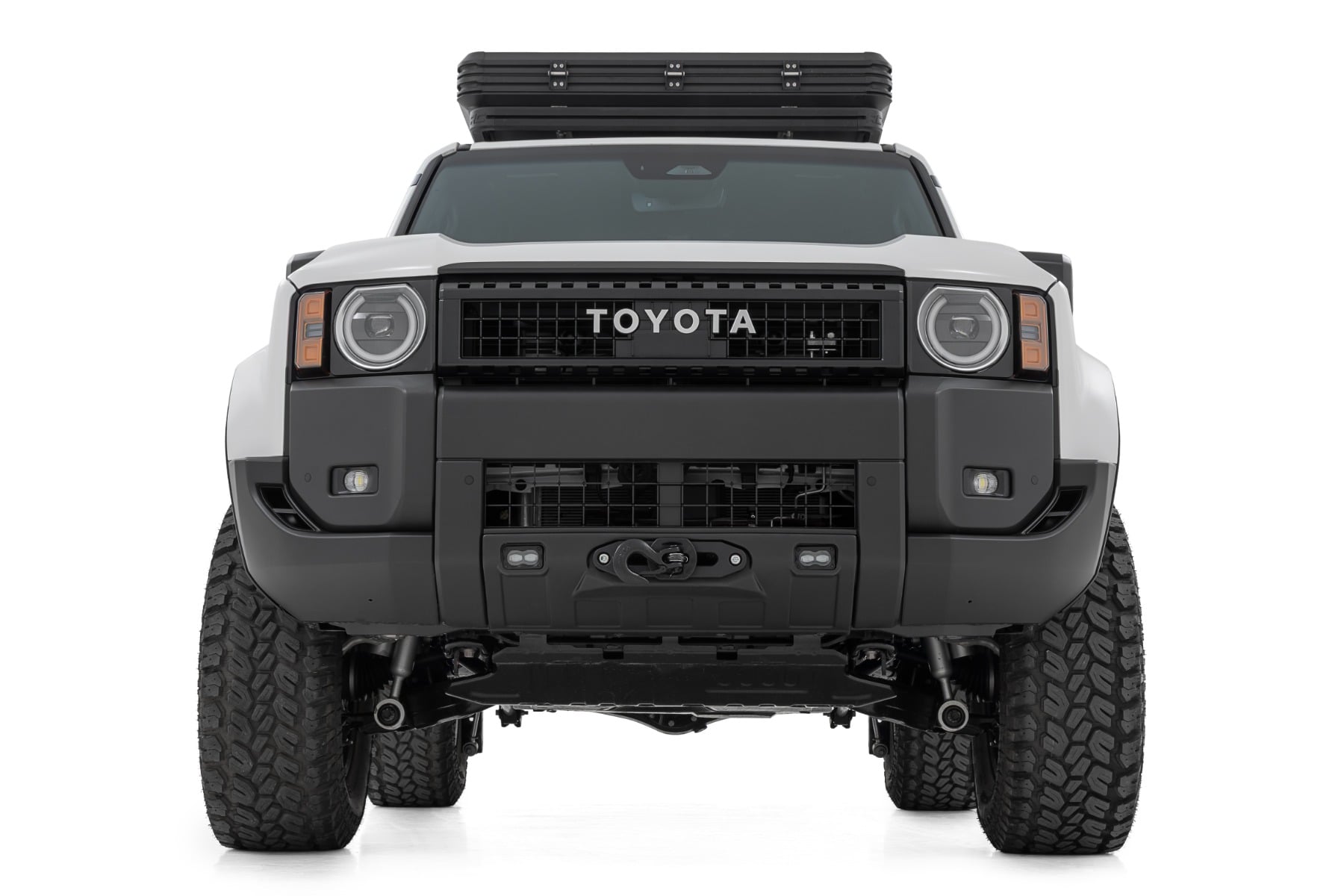 FXS Hidden Winch Mount | White SAE | PRO1200S | Toyota Land Cruiser (24-26)