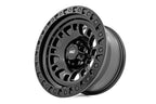 Rough Country 82 Series Wheel | One-Piece | Semi Gloss Black | 18x9 | 5x5 | 0mm