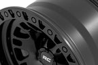 Rough Country 82 Series Wheel | One-Piece | Semi Gloss Black | 17x9 | 5x5 | -12mm