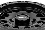 Rough Country 82 Series Wheel | UTV | Semi Gloss Black | 15x7 | 4x156 | +10mm