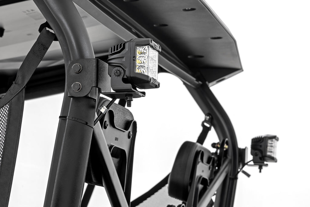 LED Light Kit | Rear Mount | 3" Chrome Pair | Wide Angle | Segway 570 F
