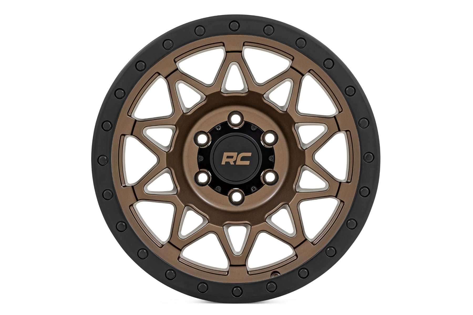 Rough Country 78 Series Wheel | Simulated Beadlock | Bronze/Black | 17x8.5 | 6x5.5 | +0mm