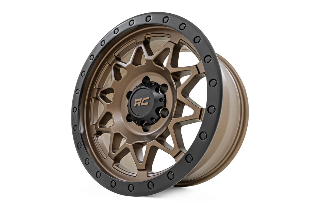 Rough Country 78 Series Wheel | Simulated Beadlock | Bronze/Black | 18x9 | 6x135 | 0mm