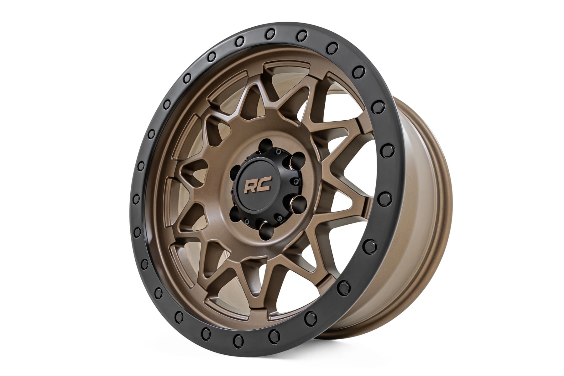 Rough Country 78 Series Wheel | Simulated Beadlock | Bronze/Black | 18x9 | 6x5.5 | +0mm