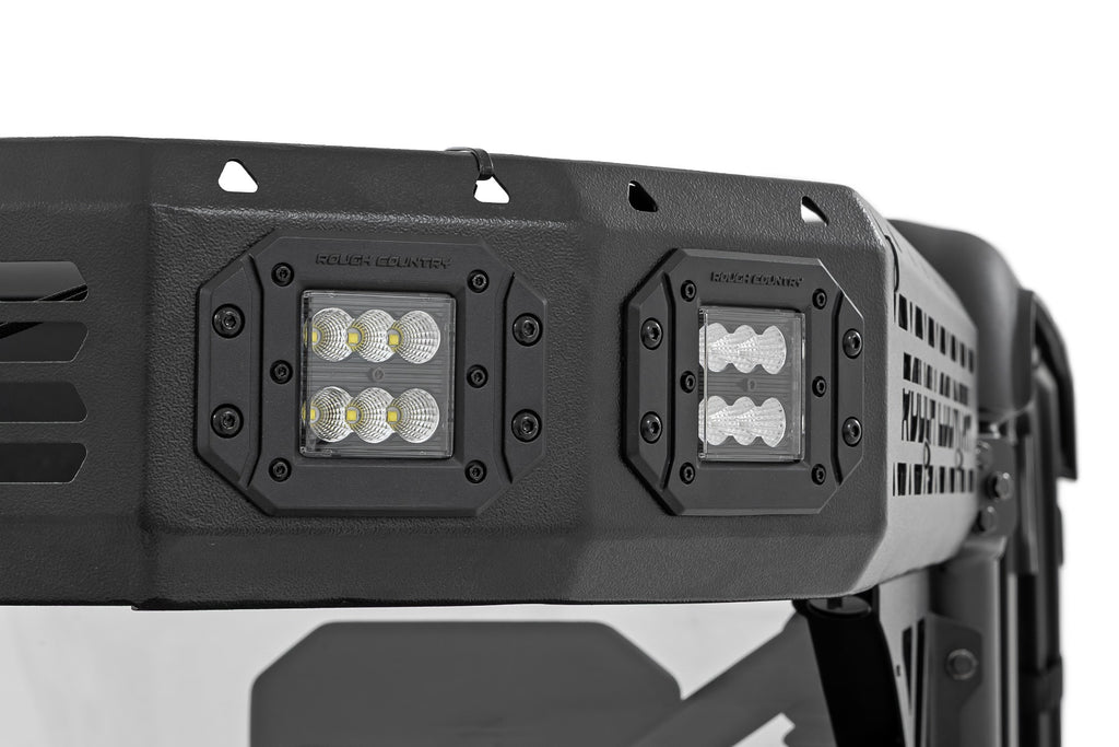 Cargo Rack | Dual 2" Black LED Pairs | Flush Mount | CFMOTO U10 1000 PRO