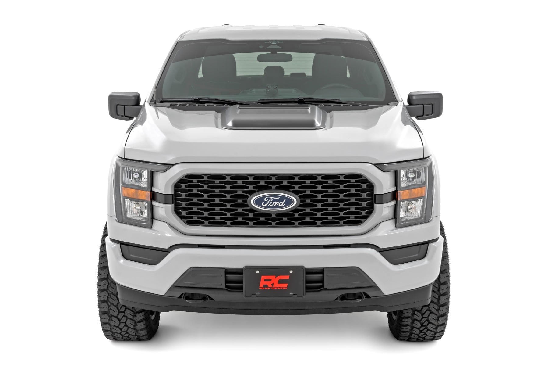 Hood Scoop | JS Iconic Siver | Ford F-150 2WD/4WD (2021-2026)
