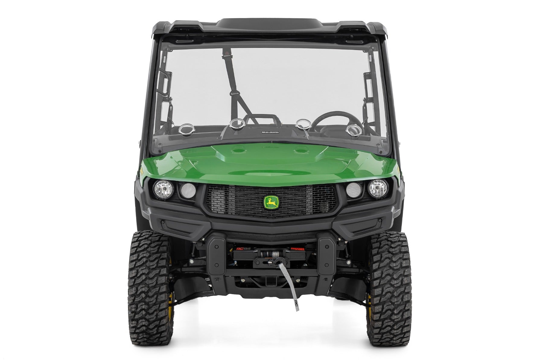 Vented Full Windshield | Scratch Resistant | John Deere Gator XUV 835