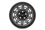 Rough Country 85 Series Wheel | One-Piece | Gunmetal Gray/Black | 15x8 | 5x4.5 | -19mm