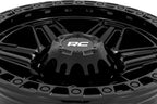 Rough Country 76 Series Wheel | Simulated Beadlock | Gloss Black | 17x9 | 6x5.5 | -12mm