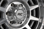 Rough Country 85 Series Wheel | Simulated Beadlock | Full Machine | 17x9 | 8x6.5 | +0