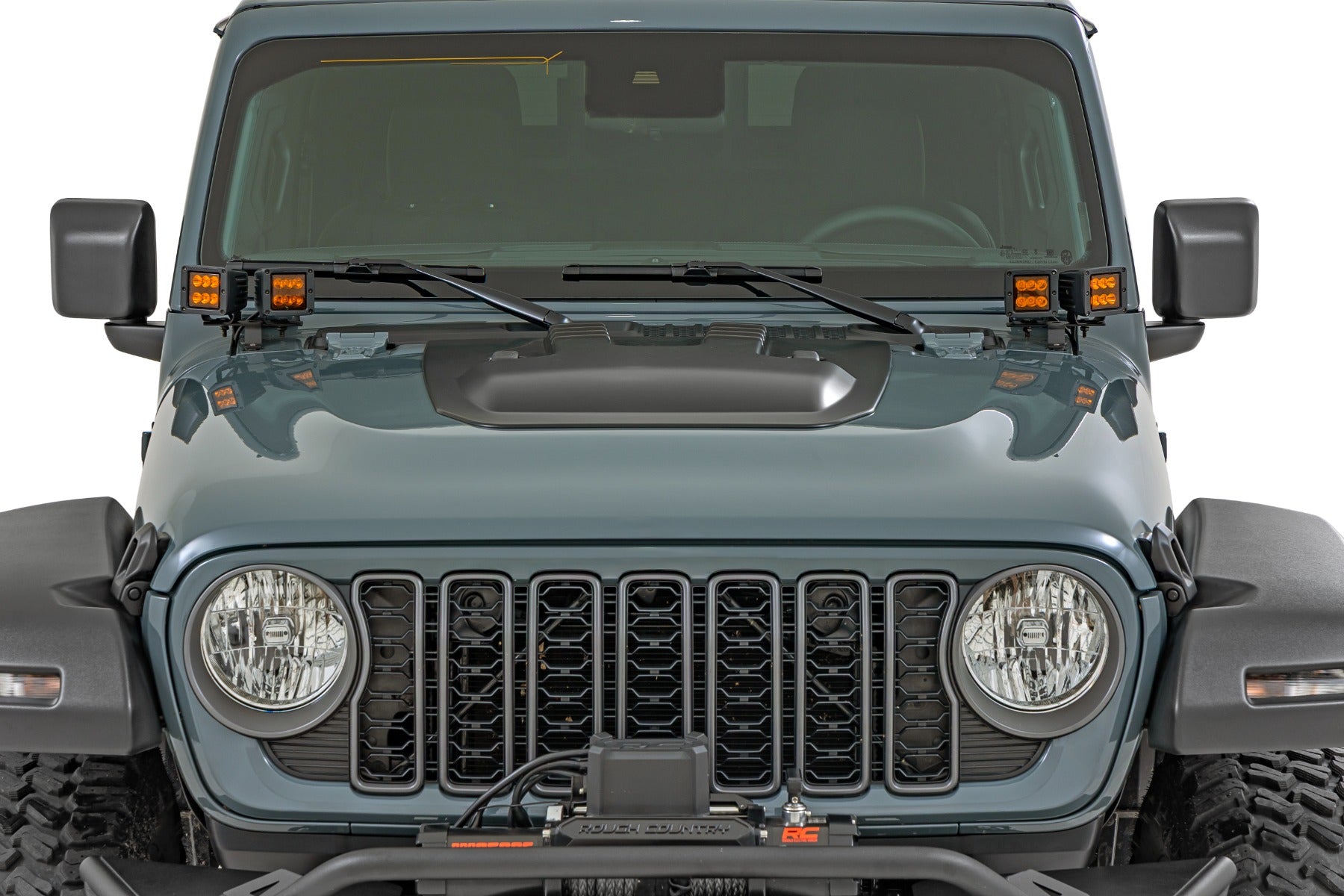 Hood Scoop | PBJ Hydro Blue | Jeep Gladiator JT/Wrangler JL 4WD (2018-2026)
