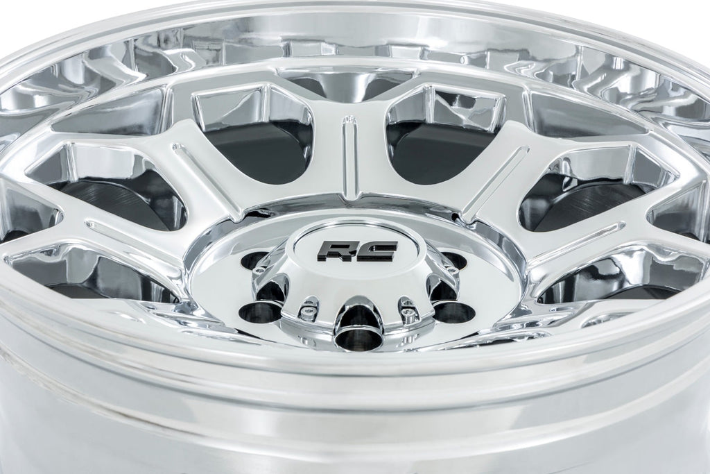 Rough Country 77 Series Wheel | One-Piece |Chrome | 22x12 | 6x5.5 | -44mm