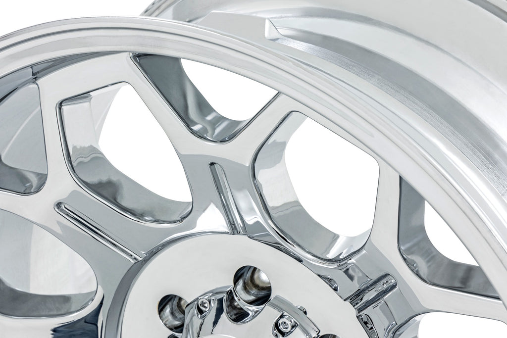 Rough Country 77 Series Wheel | One-Piece |Chrome | 22x12 | 6x5.5 | -44mm