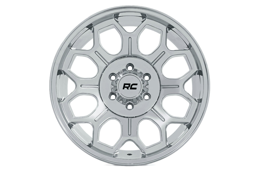 Rough Country 77 Series Wheel | One-Piece | Chrome | 20x9 | 6x135 | 0mm