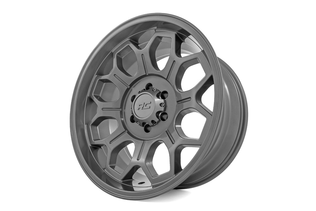 Rough Country 77 Series Wheel | One-Piece | Gunmetal Gray | 20x10 | 6x5.5 | -25mm
