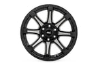 Rough Country 81 Series Wheel | One-Piece | Semi Gloss Black w/machined spokes | 20x10 | 6x5.5 | -19