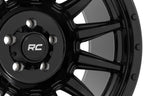 Rough Country 90 Series Wheel | One-Piece | Gloss Black | 20x9 | 6x5.5 | -12mm