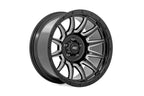 Rough Country 90 Series Wheel | One-Piece | Gloss Black w/machined spokes | 20x9 | 6x5.5 | 0mm