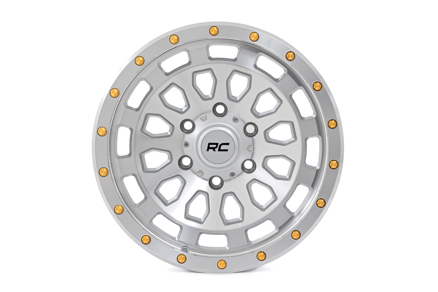 Rough Country 87 Series Wheel | Simulated Beadlock | Full Machine | 17x8.5 | 5x5 | +0mm