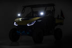 LED Light Kit | Front Mount | 2" Black Pair | White DRL | Segway 570 F