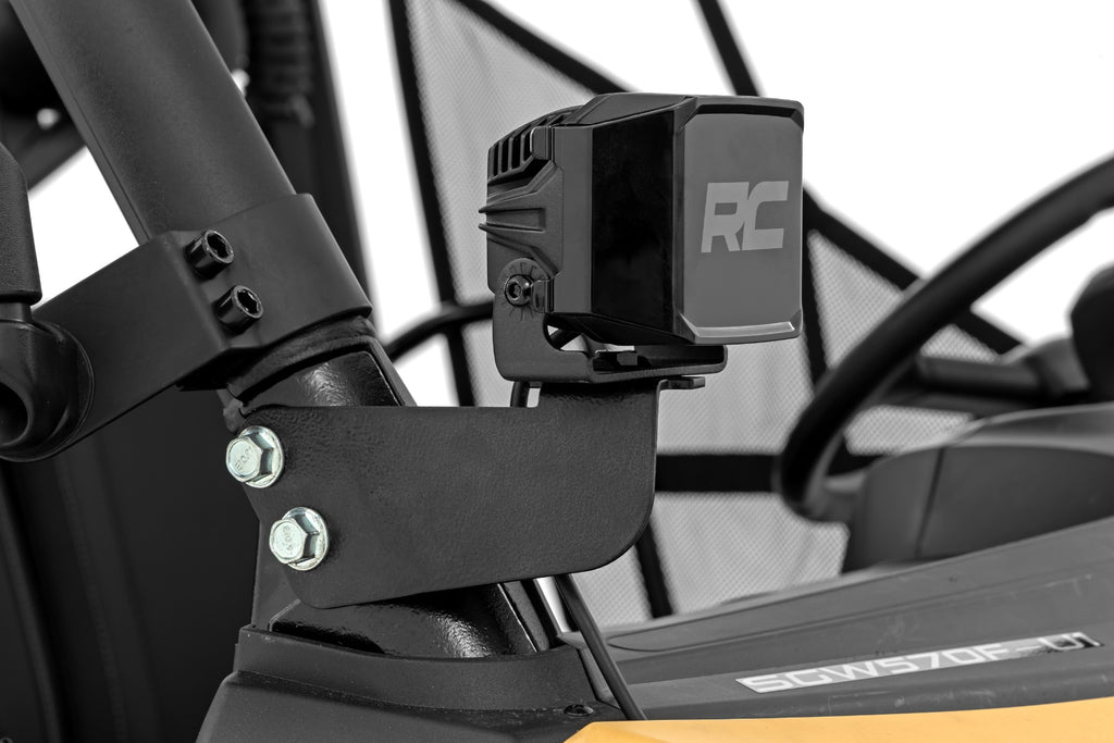 LED Light Kit | Front Mount | 2" Black Pair | Amber DRL | Segway 570 F