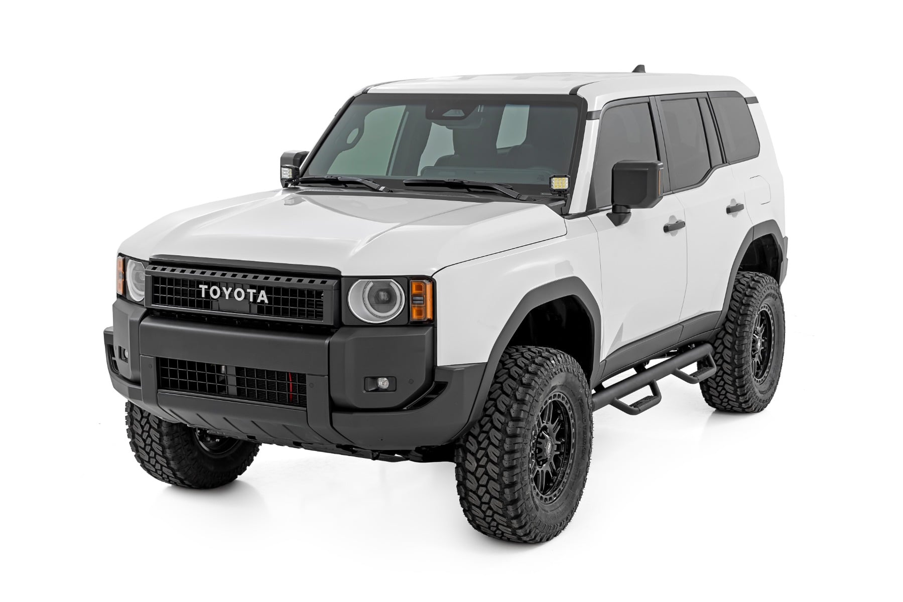 LED Light Kit | Ditch Mount | 2" Black Pair | Flood | Toyota Land Cruiser (24-26)