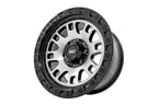 Rough Country 82 Series Wheel | One-Piece | Machined Semi Gloss Black | 18x9 | 6x5.5 | -12mm
