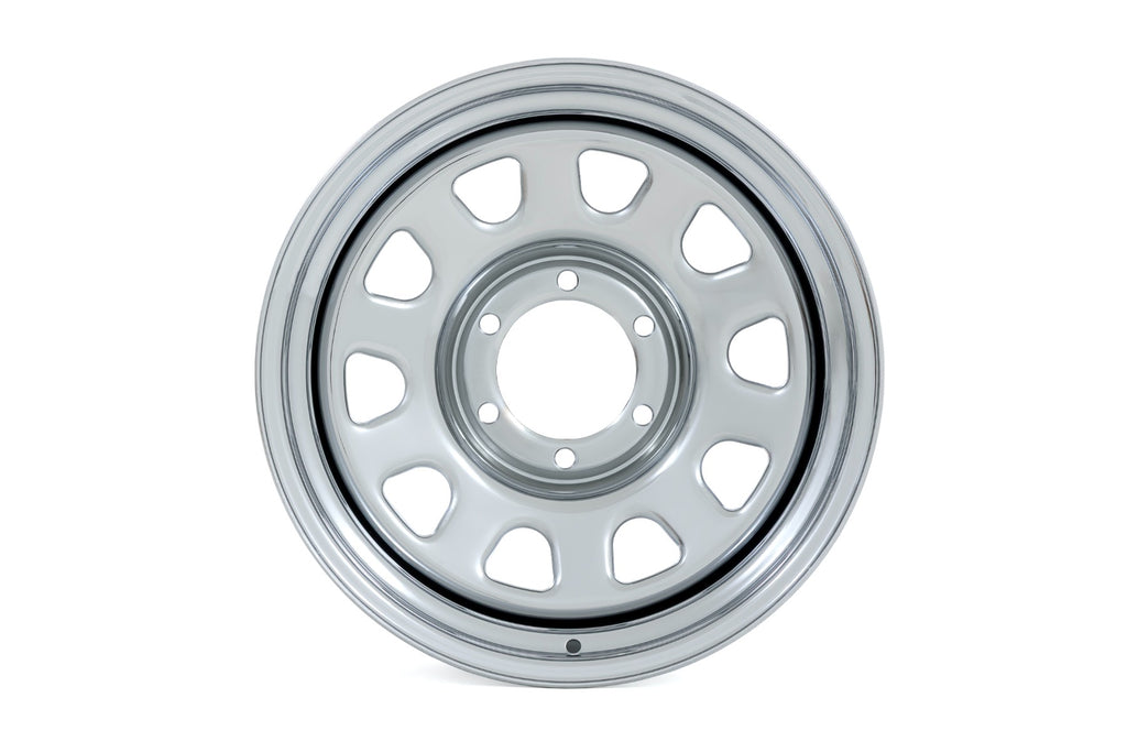 Steel Wheel | Chrome | 15x8 | 5x5.5 | 4.25 Bore | -19mm